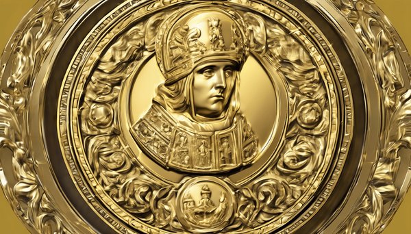 Découvrez la médaille ronde en or jaune de saint alexandre