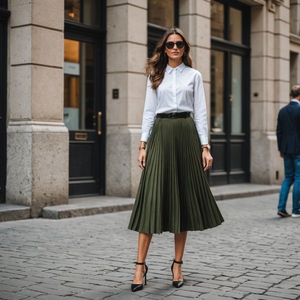 Quelles sont les meilleures astuces pour porter une jupe plissée sans paraître trop formelle?