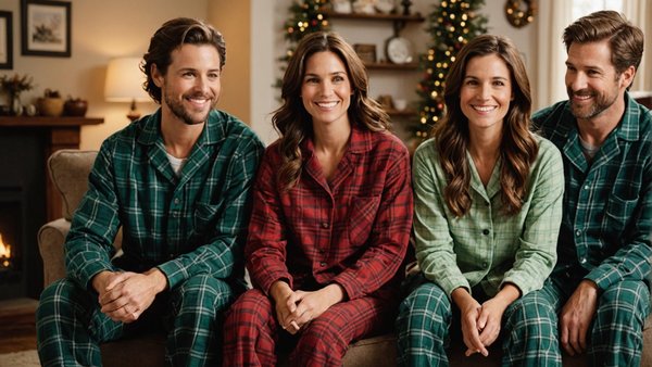 Découvrez le confort des pyjamas plaid pour toute la famille
